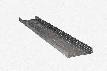 Лоток глухой ЛМГ 400х100х2000 УХЛ1 с крышкой КЛ400 УХЛ1, оцинкованный лист S1,0, ТУ3449-036-01394366-2012