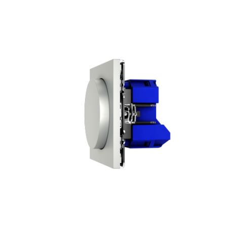 Светорегулятор встраиваемый Voltum S70 поворотно-нажимной 600 Вт, (сталь)