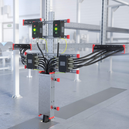 Стойка монтажная усиленная, горячеоцинкованная , высота 1500 мм, комплект DKC