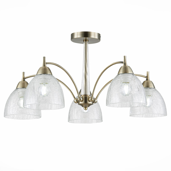 Люстра потолочная Бронза/Прозрачный E27 5*60Вт SLE104402-05 EVOLUCE