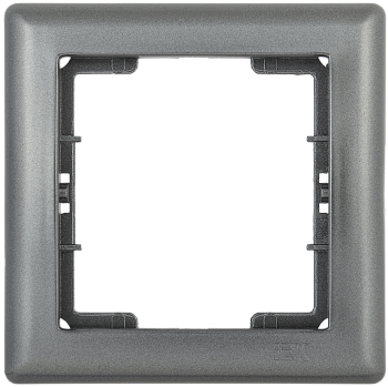 Рамка 1-местная РГ-1-БА BOLERO антрацит IEK