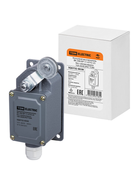 Концевой выключатель ВК-300-БР-11-67У2-25 без самовозврата 16А 660В IP67 TDM