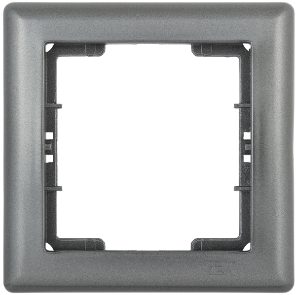 Рамка 1-местная РГ-1-БА BOLERO антрацит IEK