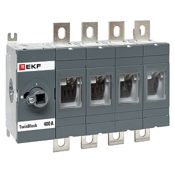 Рубильник 400A 4П без рукоятки управления TwinBlock EKF