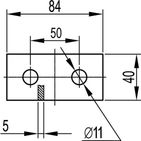 Пластина соединительная, длина 90 мм, 2отв., горячеоцинкованная DKC