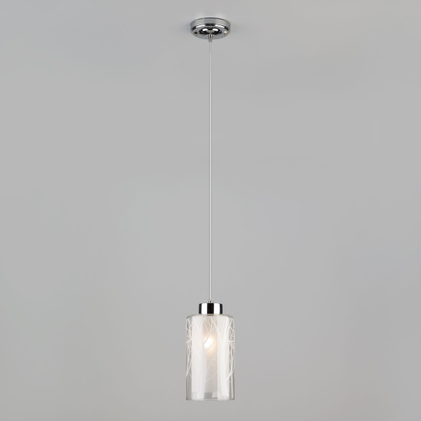 Подвесной светильник 1*E27 60Вт хром IP20 Santos (50001/1 хром) Eurosvet