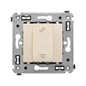 Диммер кнопочный в стену, "Avanti", "Ванильная дымка" DKC