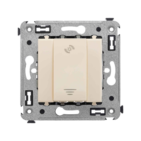 Диммер кнопочный в стену, "Avanti", "Ванильная дымка" DKC