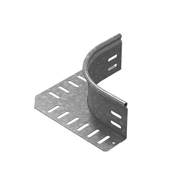 Ответвитель горизонтальный универсальный высотой 80 мм, толщ. 1,0 мм, гор. цинк Ostec