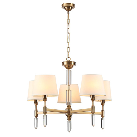 Люстра E14 5*40W LONDON бронзовый/белый/ткань ODEON LIGHT