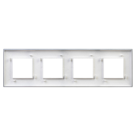 Рамка "Avanti", "Закаленная сталь", 4 поста (8 мод.) DKC