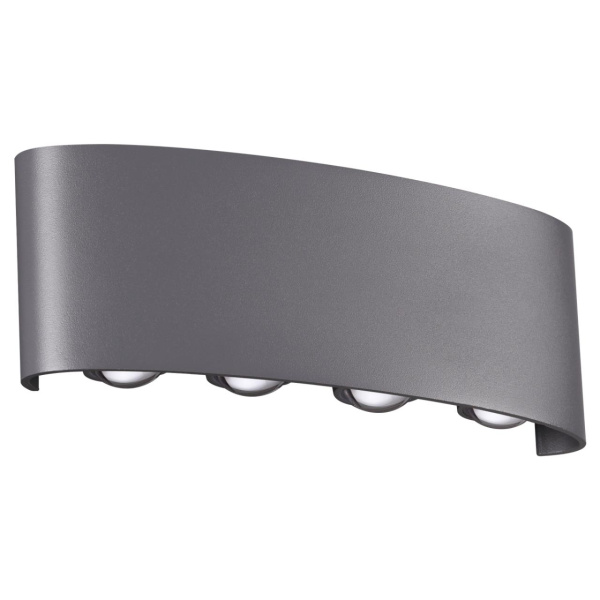 Ландшафтный настенный св-к IP54 LED 4000K 8W 85-265V CALLE темно-серый NOVOTECH
