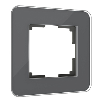 Elite Рамка из стекла на 1 пост графит Werkel