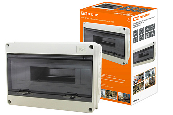 Бокс ЩРН-П-15 модулей навесной пластик IP65 TDM Бокс ЩРН-П-15 модулей навесной пластик IP65 TDM