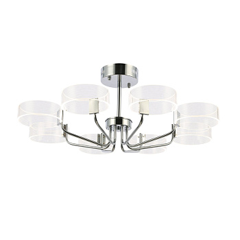 Люстра потолочная Хром/Белый LED 8*8Вт 3000К SLE283102-08 EVOLUCE