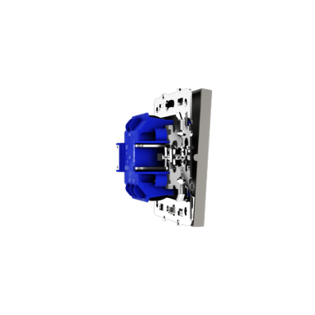 Проходной переключатель встраиваемый Voltum S70 одноклавишный с подсветкой 10А, (кашемир)