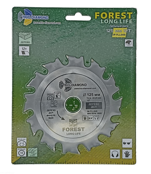 Диск пильный 125*22,23/16*12Т FLL846 Trio-Diamond