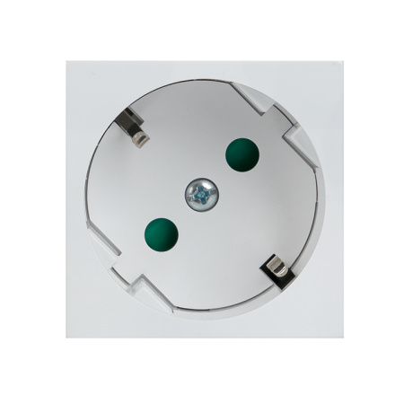 Розетка 45х45 PRO с заземлением, 45 градусов, белая EKF