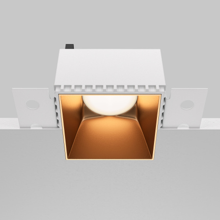 Встраиваемый светильник 1*GU10 20Вт Матовое Золото IP20 Downlight DL051-01-GU10-SQ-WMG Technical Maytoni
