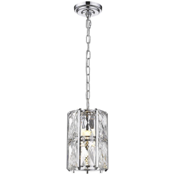 Светильник подвесной Хром/Прозрачный E14 1*40Вт WE148.01.103 WERTMARK