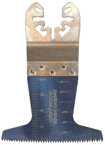 Полотно пильное погружное по древесине Cr-V 65*40*18TPI HR6648 Hilberg