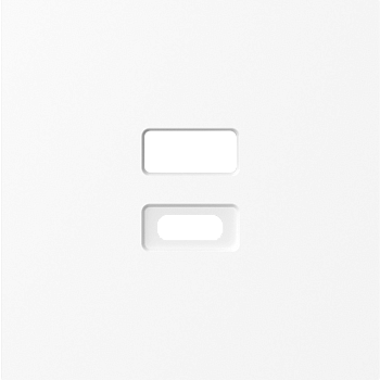 Donel A07 глянцевый белый накладка для розеток USB, серия DB