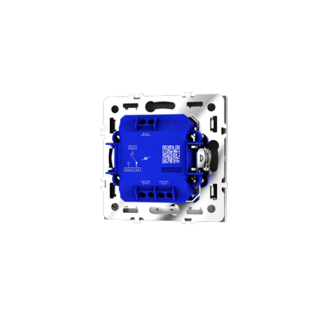 Проходной переключатель встраиваемый Voltum S70 одноклавишный с подсветкой 10А, (кашемир)