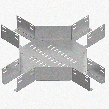Лоток крестообразный перфорированный КМ 400х150 У3, окрашенный, S1,0