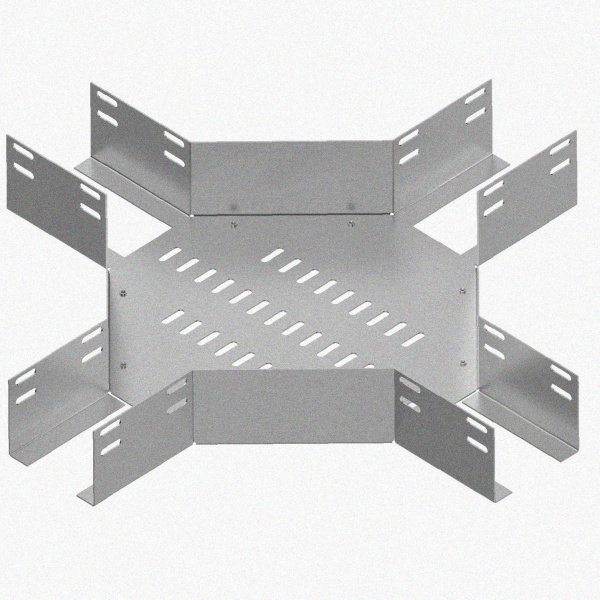 Лоток крестообразный перфорированный КМ 400х150 У3, окрашенный, S1,0