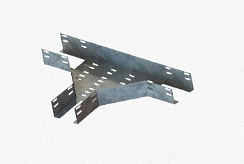 Лоток тройниковый перфорированный ОТ 300х200 УТ1,5, оцинкованный лист S1,5