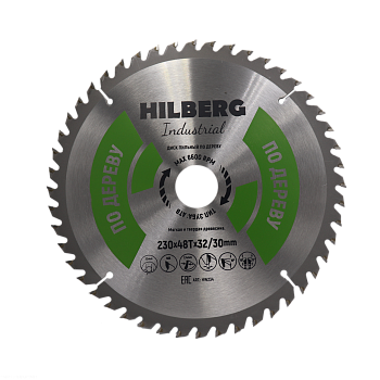 Диск пильный Industrial Дерево 230*32/30*48Т HW234 Hilberg