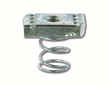 Гайка для подвешивания профиля (с удлиненной пружиной) М8х40, нержавеющая сталь AISI 316L DKC