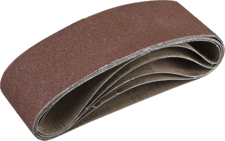 75х533 мм, P80, лента шлифовальная СТАНДАРТ, для ЛШМ, 5 шт. ЗУБР