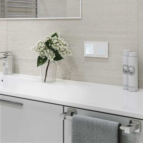 Умный сенсорный терморегулятор для теплого пола A IP20 Werkel