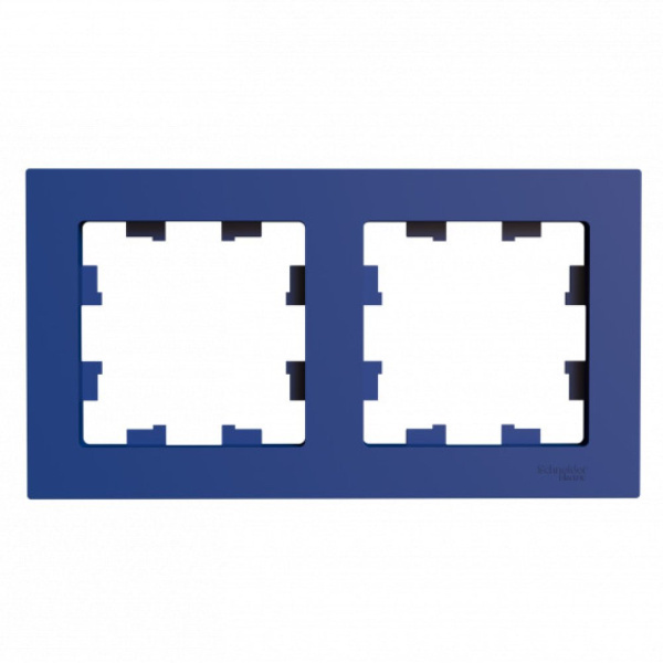 ATLASDESIGN Рамка 2-постовая универсальная, аквамарин Schneider Electric