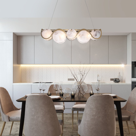 Умный подвесной светильник 4*E14 60Вт античная бронза IP20 (354/4 античная бронза) Bogate's