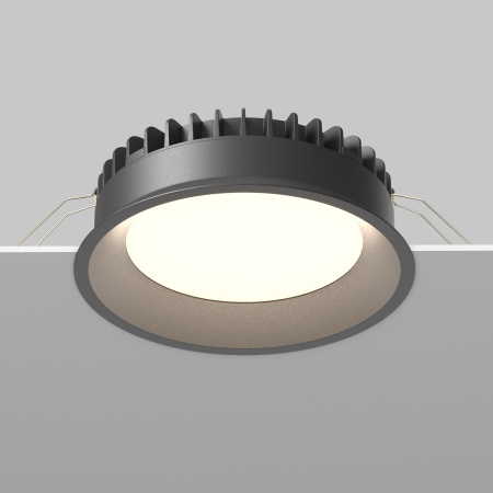 Встраиваемый светильник LED 24Вт Черный IP44 Downlight DL055-24W3-4-6K-B Technical Maytoni
