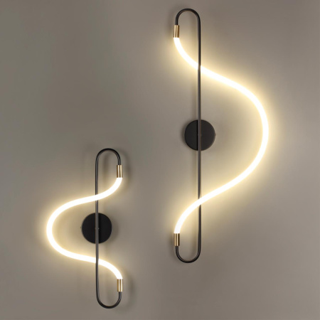 Настенный св-к IP20 LED 12W 720Лм 4000K KEYS черный/античная бронза ODEON LIGHT