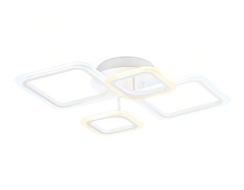 Потолочный светодиодный светильник с пультом FA4382/4 WH белый 4200K/3000K+6400K/6400K+3000K 59W 660*490*120 (ПДУ ИК) Ambrella Light