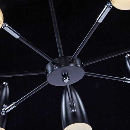 Люстра 7*E14 40Вт Черный IP20 Aida FR5852-CL-07-B Freya