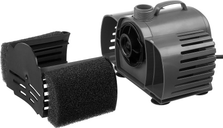 Насос фонтанный, ЗНФГ-33-2.5, для грязной воды, напор 2,5 м, насадки: колокольчик, гейзер, каскад, 50 Вт, 33 л /мин ЗУБР