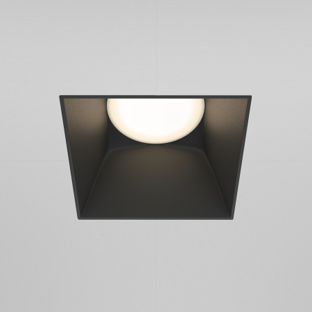 Встраиваемый светильник 1*GU10 20Вт Черный IP20 Downlight DL051-01-GU10-SQ-WB Technical Maytoni