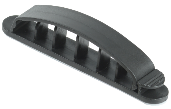 Клипса самоклеящаяся КС-5 черная (12шт) IEK