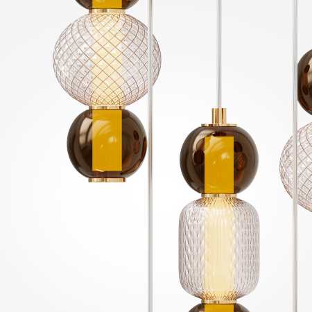 Подвесной светильник LED 80Вт Золото IP20 Drop MOD273PL-L80G3K Maytoni