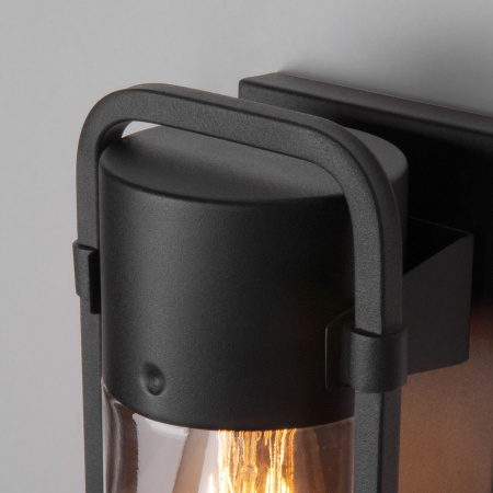 Светильник уличный настенный 1*E27 черный IP54 Lab (a061043) Elektrostandard