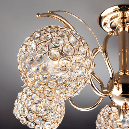 Потолочная люстра 5*E27 60Вт золотой IP20 Mirage (7777/5 золото) Eurosvet