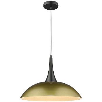 Светильник подвесной Черный/Матовое золото E27 1*60Вт WE271.01.406 WERTMARK