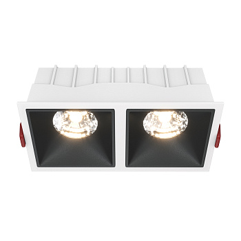 Встраиваемый светильник LED 30Вт Бело-черный IP20 Downlight DL043-02-15W3K-D-SQ-WB Technical Maytoni