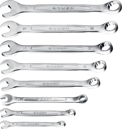 Набор комбинированных гаечных ключей 8 шт, 6 - 17 мм, (C) ЗУБР
