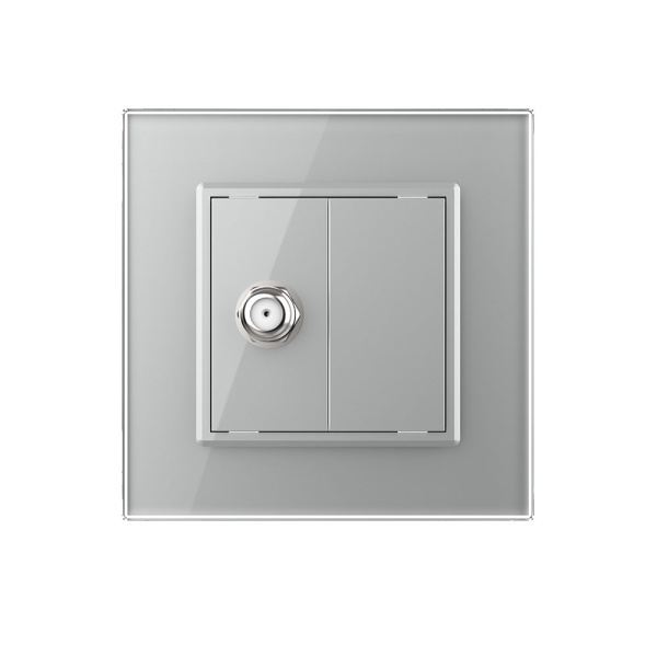 Розетка спутниковая SAT Серая Livolo